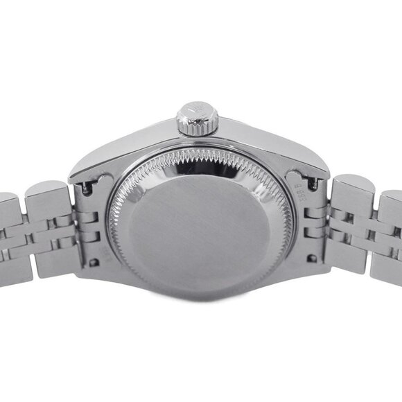 ROLEX Datejust 26mm Stainless Steel 18K White Gold Black Dial - Picture 4 of 12